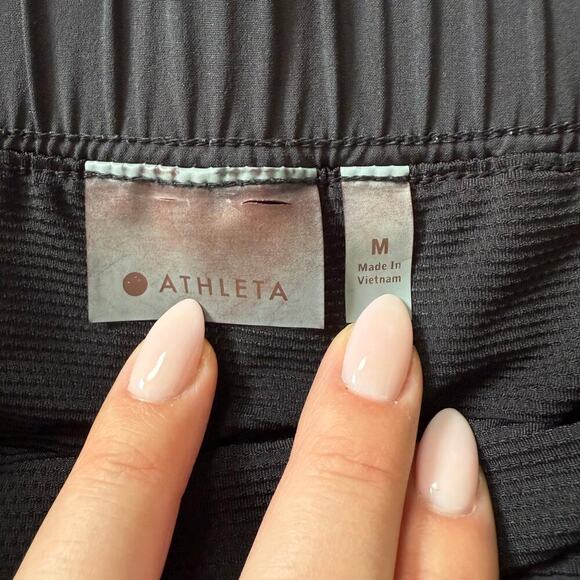 Athleta Stretch-In Skort Lightweight Sporty Tennis Activewear Golf Black Sz M - Picture 5 of 8